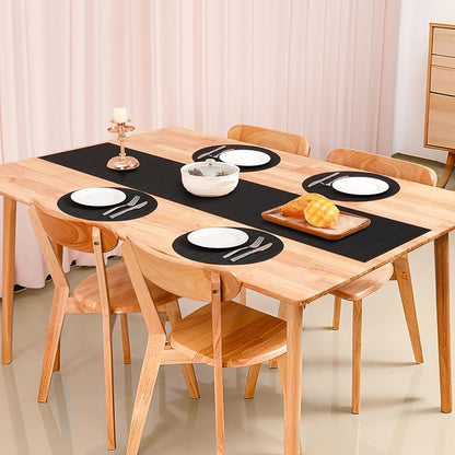 Table Runner 72 Inches Long, Vinyl Woven Heatproof Table Runners | Washable - Image 5