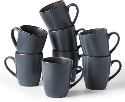 famiware Venus Coffee Mugs Set of 8, 13 oz Ceramic Stoneware Mug Cup Set | by Famiware