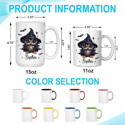 Hyturtle Personalized Halloween Owl Mug - Image 4