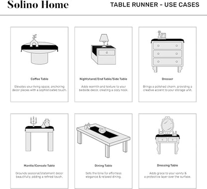 Solino Home 100% Linen Table Runner Yellow, Classic Hemstitch 14 x 60 in | - Image 7
