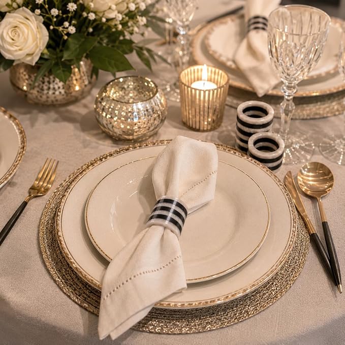Epoxy Resin Napkin Rings, rust-resistant, lightweight, everyday dining - Image 6