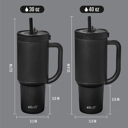 Ello Oasis 30oz Tumbler with Handle & Retracting Straw | Reusable Insulated - Image 8