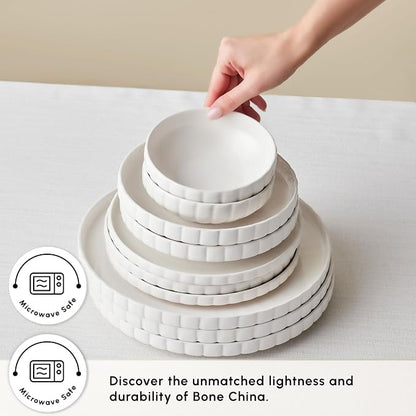 Karaca 24-Piece Bone China Pumpkin Dinnerware Set - Image 7