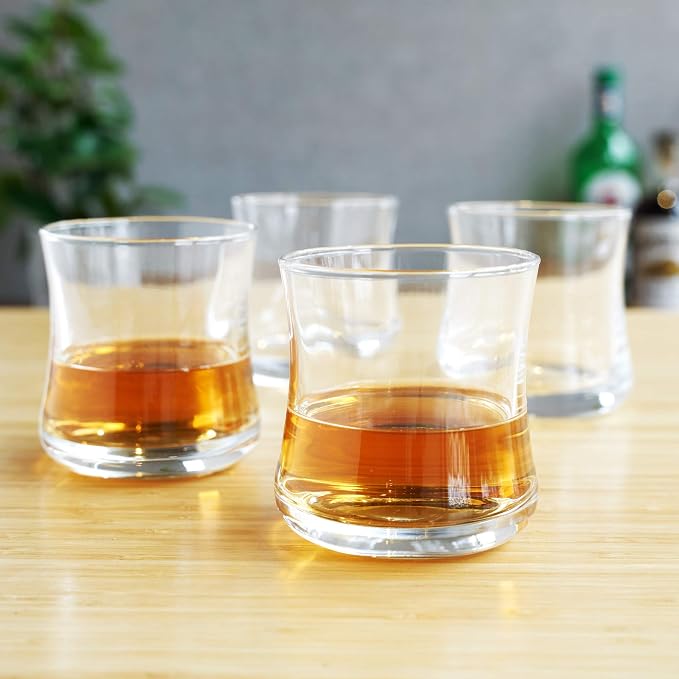 True Bourbon Glass, Whiskey Glasses, Home Bar Glassware, 10 oz Set of 4 - Image 4