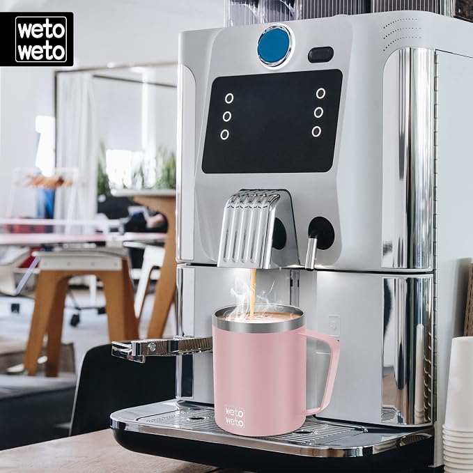 WETOWETO 14 oz Coffee Mug, Vacuum Insulated Camping Mug - Image 5