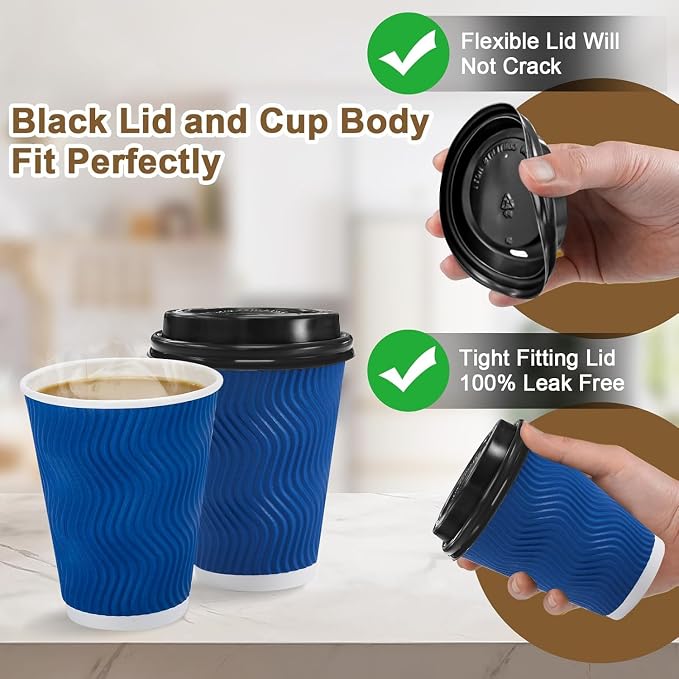 Clawsoff 500 Pack 12 oz Coffee Cups - Image 3