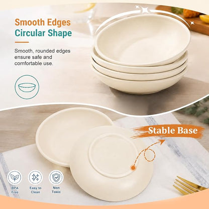 PYRMONT 2 Oz Soy Sauce Dish 8 Pcs Mini Bowls Wheat Straw Unbreakable Bowls - Image 3