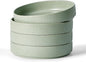famiware Star 8.25" Pasta Bowls Set of 4, Bowl Plates, Light Green | Microwave by Famiware