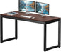 SHW 55-Inch Commercial-Grade Office Computer Desk, Cherry