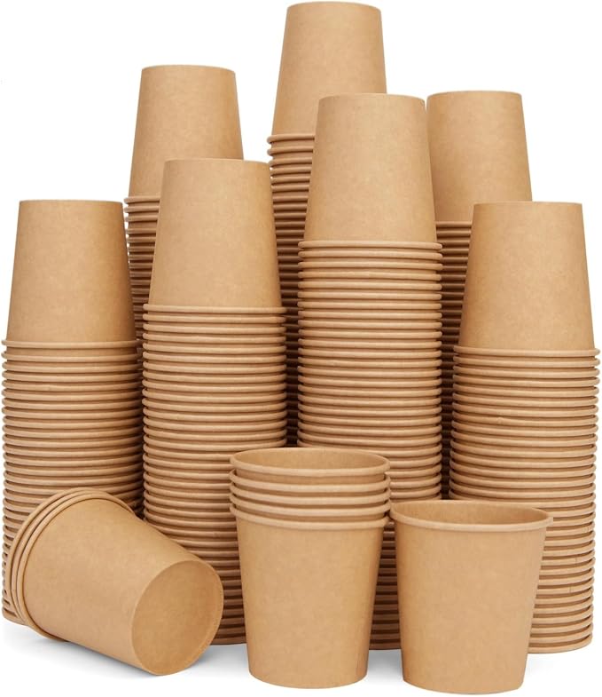 Vumdua 800 Pcs 6 oz Kraft Paper Cups by Vumdua