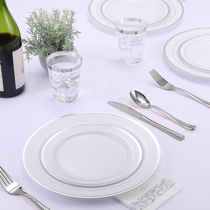 FOCUSLINE 350 Ct Disposable Dinnerware Set - Image 6