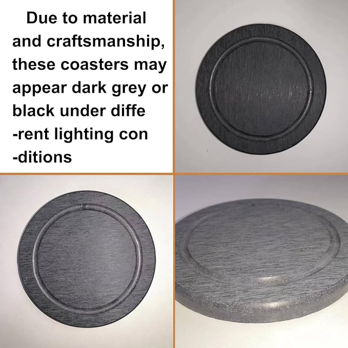 Absorbent Diatomaceous Earth Coasters Set of 6, - Image 6