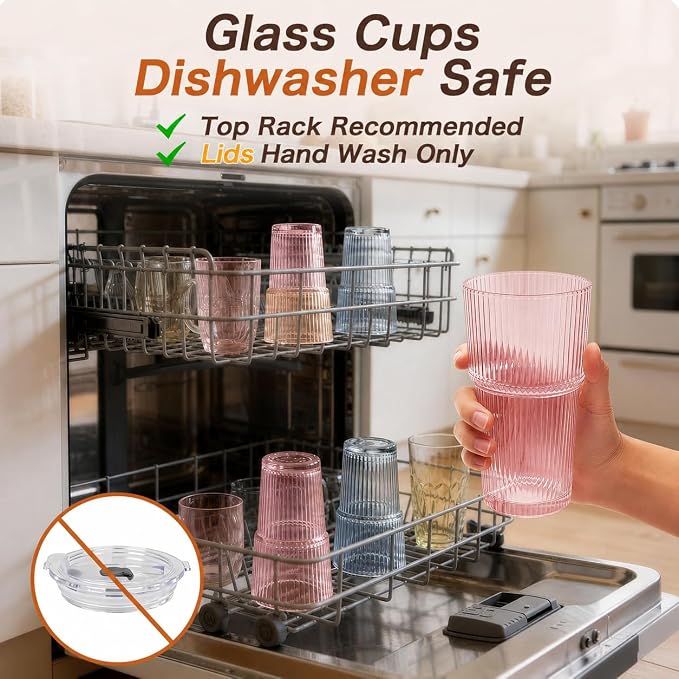 20oz Iced Coffee Cups with Lids - Image 3