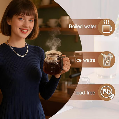 16 oz Clear Glass Coffee Pot Mug - Image 4
