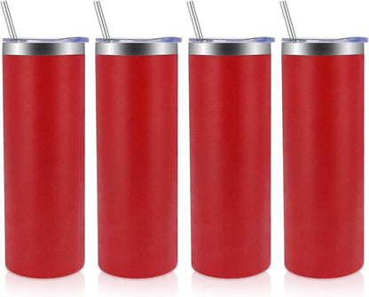 Volhoply 4 Pack Skinny Tumblers by LiveFully%EF%BC%8CDrinkFreely%E2%80%94KeepGoingwithVolhoply%EF%BC%81
