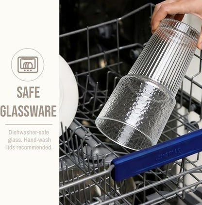 SoulTimes 20oz Wave Ribbed & Wavy Glass Tumbler - Image 8