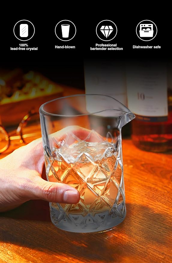 KITESSENSU Bar Mixing Glass, Seamless Pitcher - Image 3