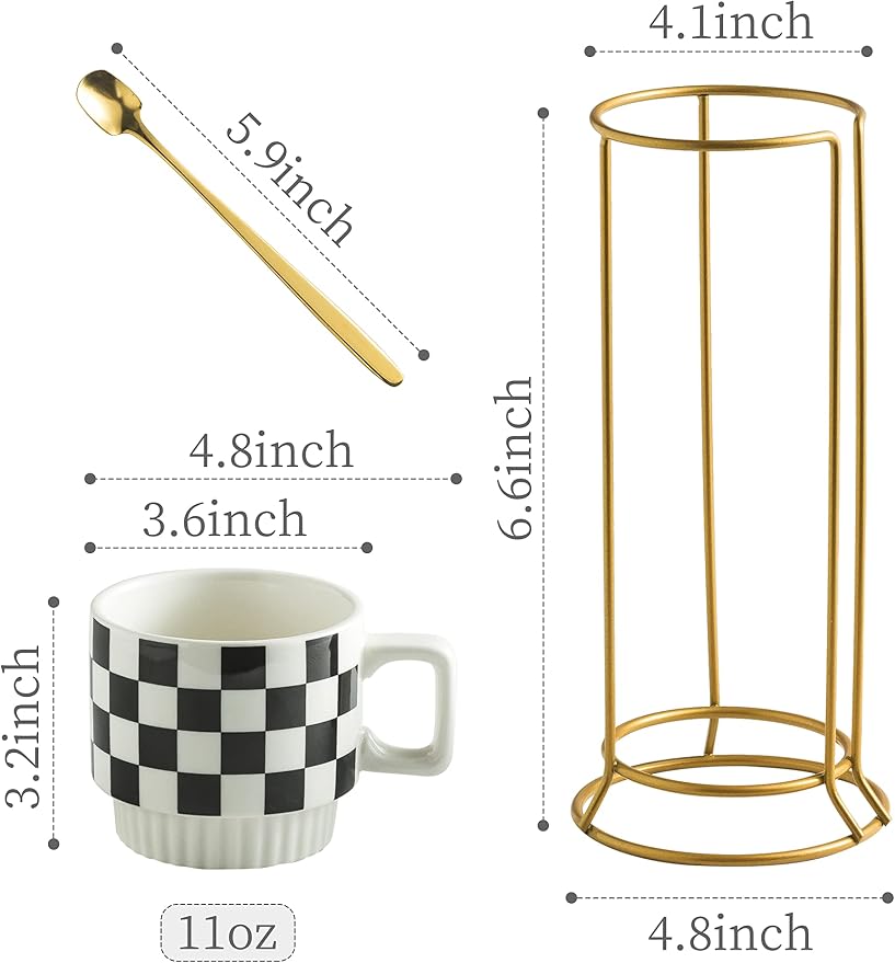 Miamolo Stackable Coffee Mug Set of 4 - Image 2
