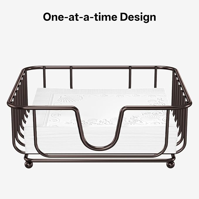 Napkin Holder for Table, Napkin Holders for Paper Napkins, GMFINE Flat Modern - Image 3