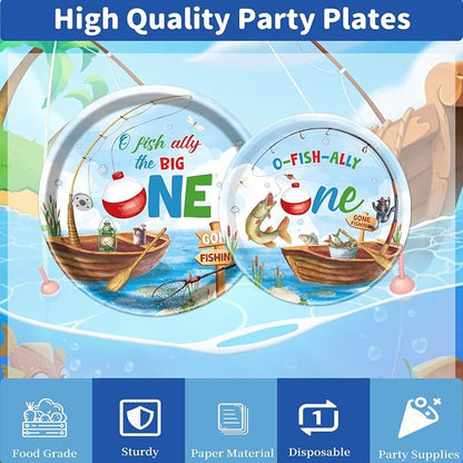 Rakuto Ofishally One Birthday Party Decorations, Serve 24 - Image 4