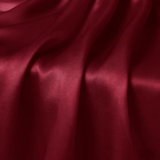 2 Pack Burgundy Satin Table Runner 12 x 108 Inch | Ruffle Design, Luxurious - Image 6