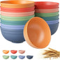 Quatish 14 PCS Unbreakable Cereal Bowls, Dishwasher & Microwave Safe Wheat by Quatish