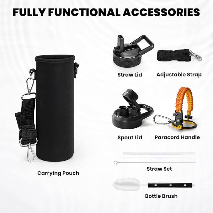 RAYMYLO Insulated Water Bottle 24 oz, Triple Wall Vacuum Stainless Steel | - Image 6