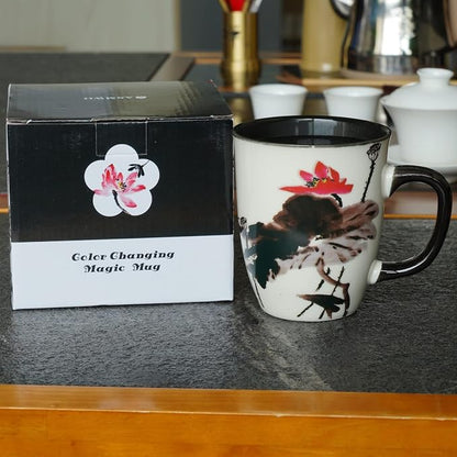 Lotus Magic Color Changing Coffee Mug, 16 oz | Ceramic Tea Mug - Image 7
