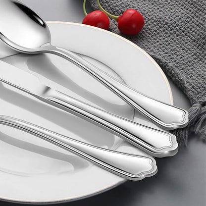 LIANYU 10-Piece Silverware Set for 2, Stainless Steel Flatware Cutlery Set - Image 4