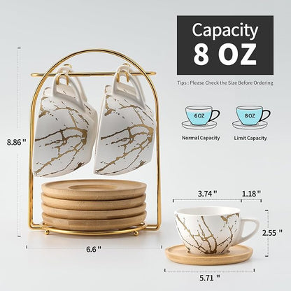LUKA Ceramic Demitasse Espresso Cups Set - Image 8