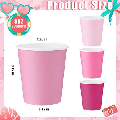 Mimorou 300 Pack 8 oz Disposable Paper Cups, Coffee Cups - Image 2