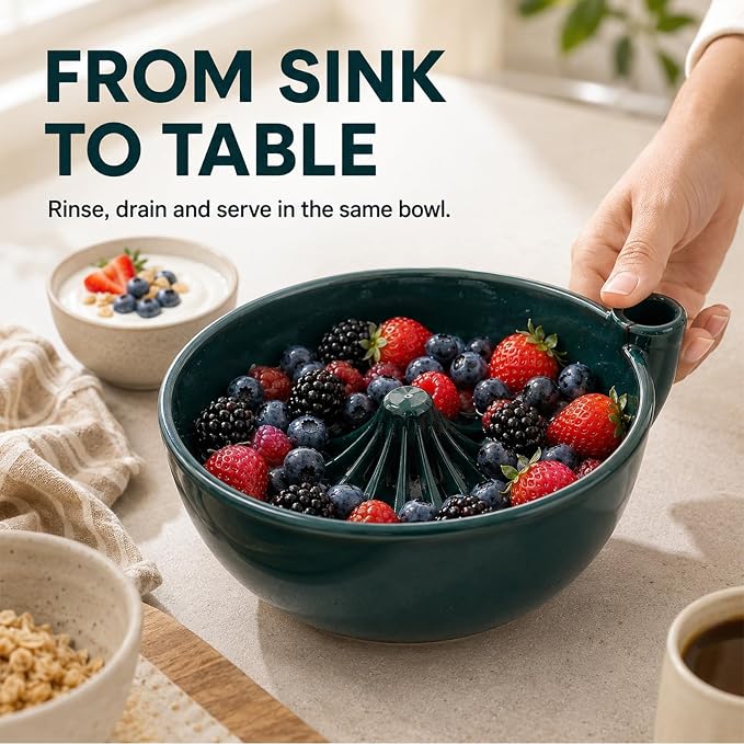 2026 Upgrade Self Spinning Berry Washing Bowl | Berry Bowl - Image 5