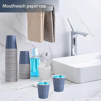 Clawsoff 600 Pack 3 oz Paper Cups Disposable Bathroom Mouthwash Cups Navy | - Image 5
