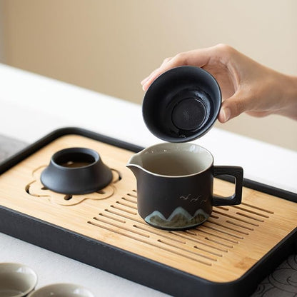 Chinese Gongfu Tea Set tea kit, Tea Gift sets, 15-Piece Ceramic Tea Service - Image 7