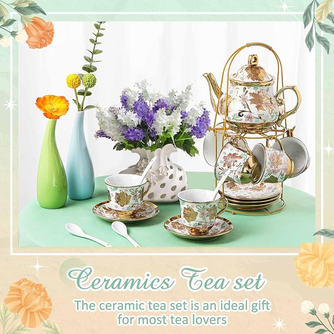 Zhehao 20 Pcs Porcelain Tea Set - Image 6