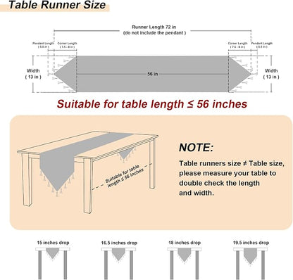 Loom and Mill Elegant Damask Jacquard Table Runner 13x72 inch - Image 2