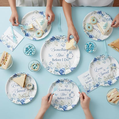 Rakuto Something Blue Bridal Shower Decorations, Before I Do Decor - Image 5
