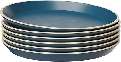 KooK Dinner Plates, Ceramic Round Kitchen Dinnerware Set, Dishwasher & - Image 2