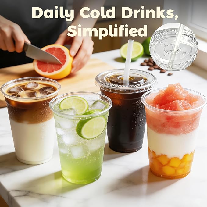Charmount 100 Sets 16 oz Plastic Cups - Image 5