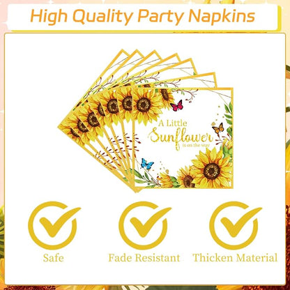 Rakuto Sunflower Baby Shower Decorations Supplies, A little Sunflower is on the - Image 3