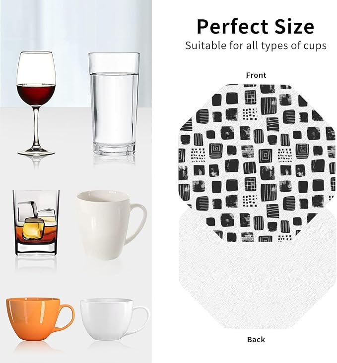 Minimal Abstract Shapes Print Coasters - Image 2