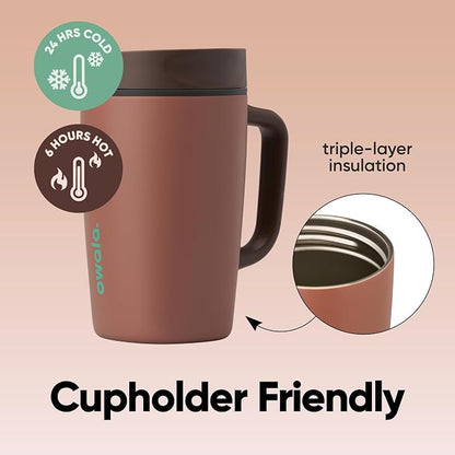Owala SmoothSip Slider Stainless Steel Insulated Travel Mug - Image 3