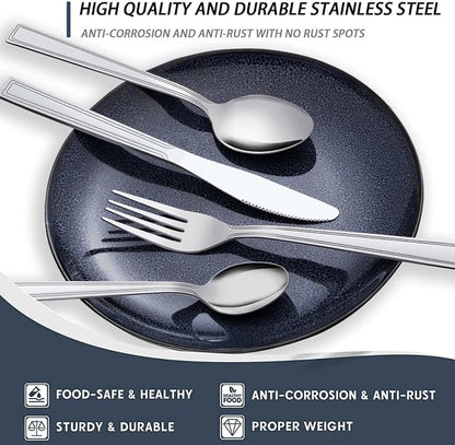 Hunnycook 60-Piece Silverware Set - Image 3