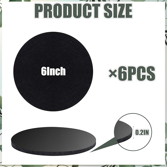Plant Coaster Mat Reversible, Household Products Absorbent/Waterproof - Image 2