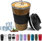 Insulated Travel Coffee Mug, Stainless Steel Coffee Cup by YINBAOGE
