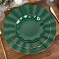 Efavormart 10 Pack | Hunter Emerald Green 6" Round Plastic Dessert Salad Plates by efavormart