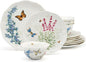 Lenox Butterfly Meadow Herbs Porcelain 12-Piece Dinnerware Set by Lenox