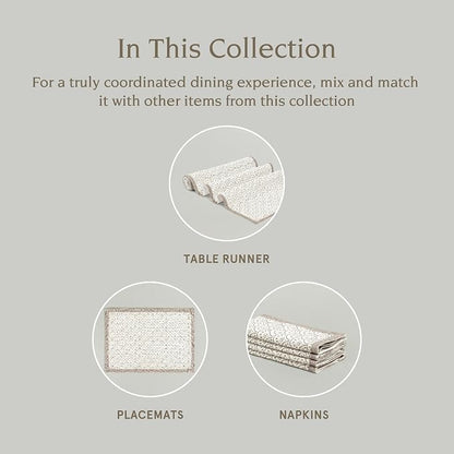 Over&Back 18x90 Hand-Blocked Printed Cotton Table Runner - Image 4