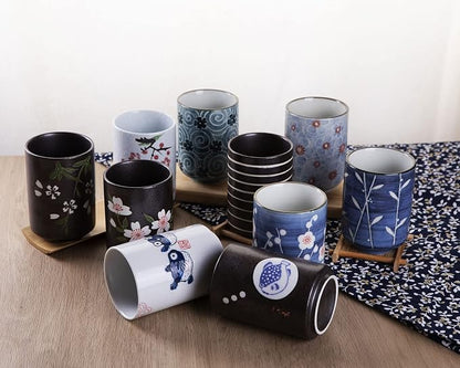 WHJY 10oz Transitional Chinese/Japanese style Handle-less Ceramic Tea cups - Image 6