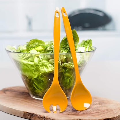 Zeal G205M Melamine Salad Server Set – Mustard - Image 2